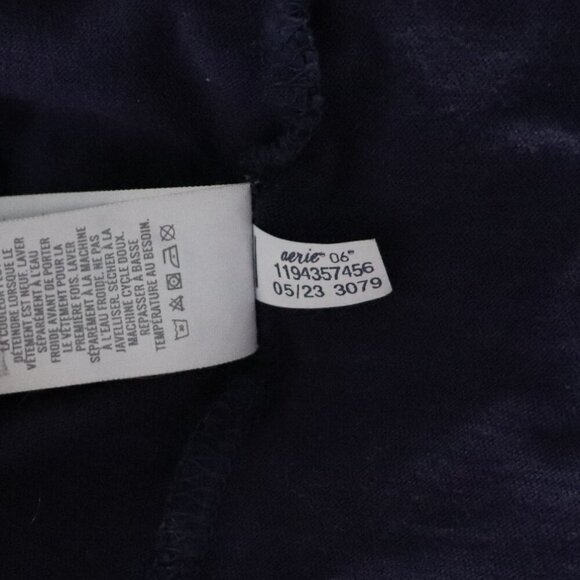 Aerie Women's Blue XS Slouchy Oversized Lightweight Cotton Relaxed T-Shirt‎ Top - Picture 12 of 12